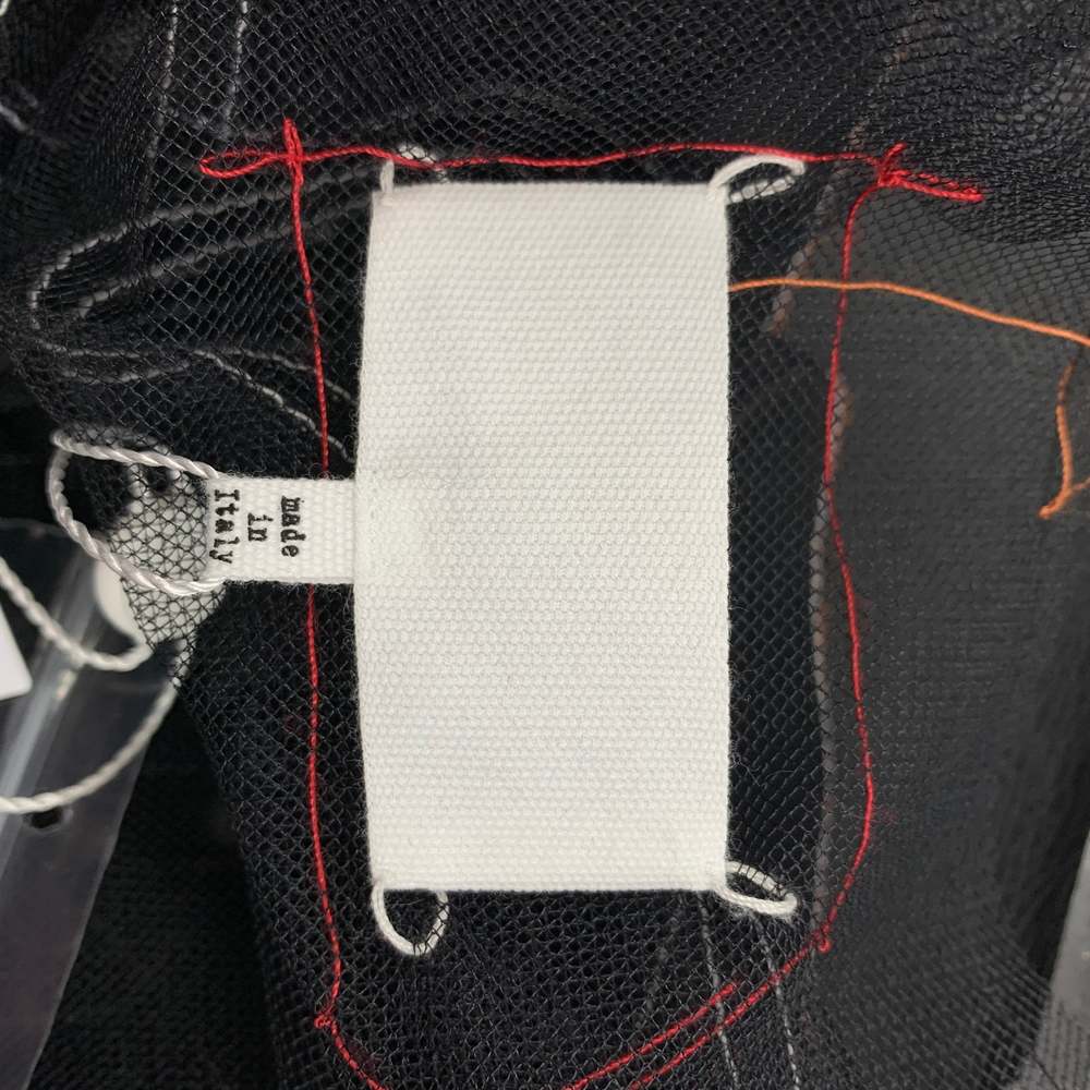 MAISON MARGIELA8 Black Sheer Tulle Polyamide Jacket - Picture 8 of 9